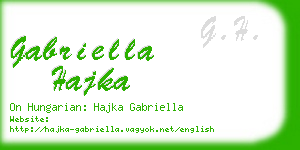 gabriella hajka business card